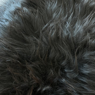 Premium Icelandic Sheepskin Rug Extra Large - Black Long Wool - Copia Cove Icelandic Sheep & Wool