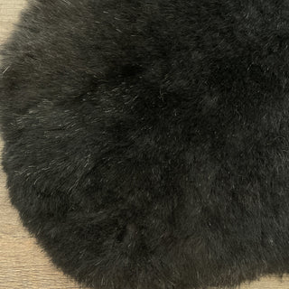 Premium Icelandic Sheepskin Rug Natural Black with Silvering Short Wool Large - Copia Cove Icelandic Sheep & Wool