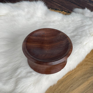 Spinning Bowl Black Walnut Wood for Support Spindle - Copia Cove
