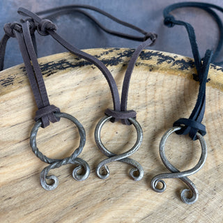 Troll Cross Necklace - Handmade Forged Steel - Copia Cove