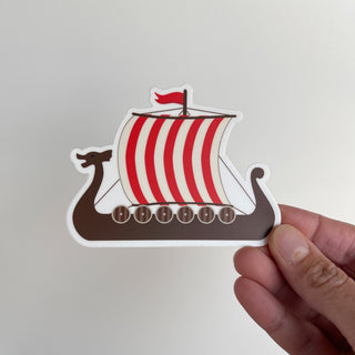 Viking Ship Sticker 4” - Copia Cove